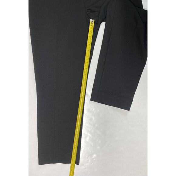 St John Sport Cropped Dress Pants Womens 6 Black Midrise USA EUC - Picture 6 of 12